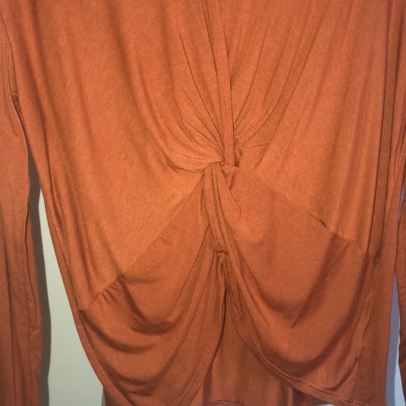 Burnt Orange Long Sleeve Top - Picture 2 of 4